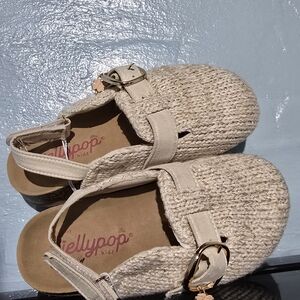 Jellypop Kids Cream Woven Shoes